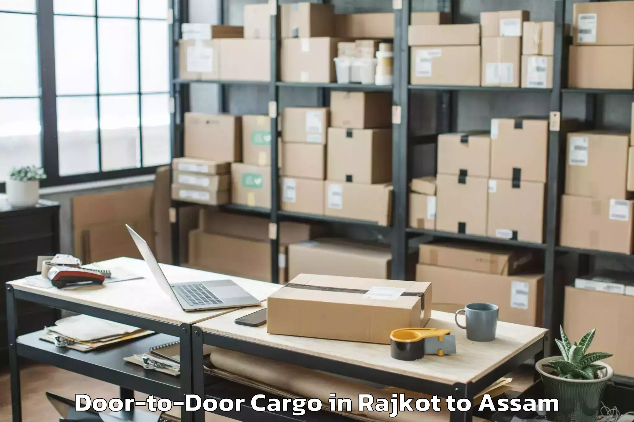 Book Rajkot to Dibrugarh University Door To Door Cargo Online